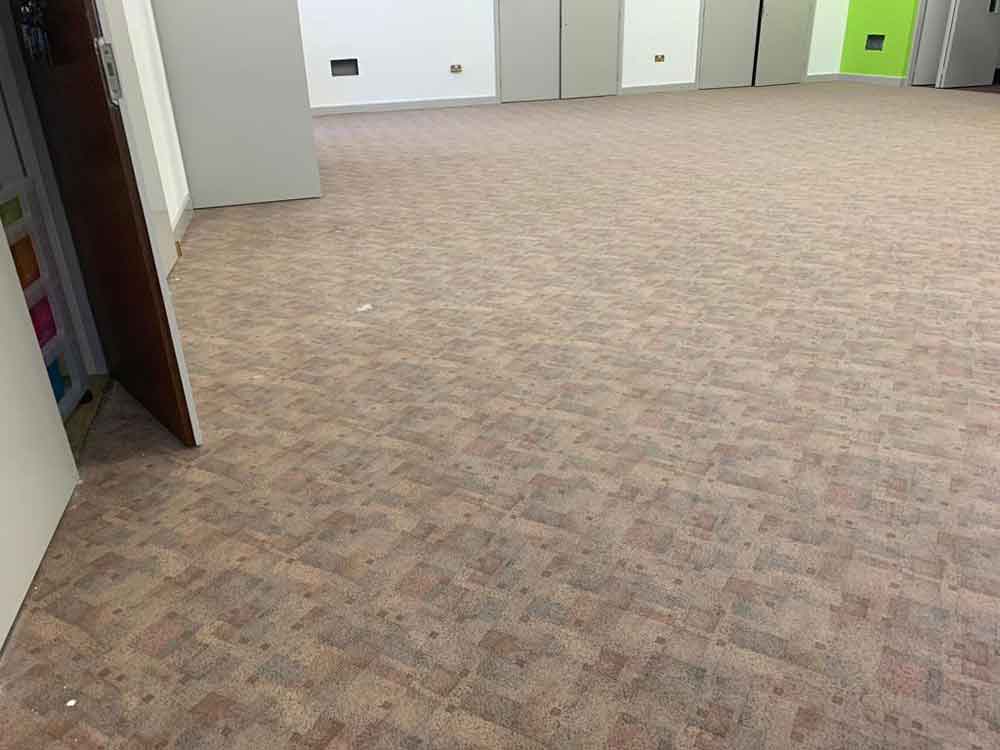 Old floor covering to be removed