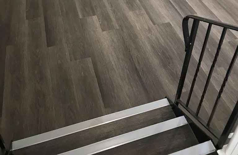 close up view of Polyflor Expona Commercial Wood Luxury Vinyl Tile colour Dark Limed Oak 4083