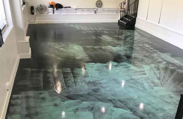 Waterproof membrane applied to sub-floor for health club in Surrey