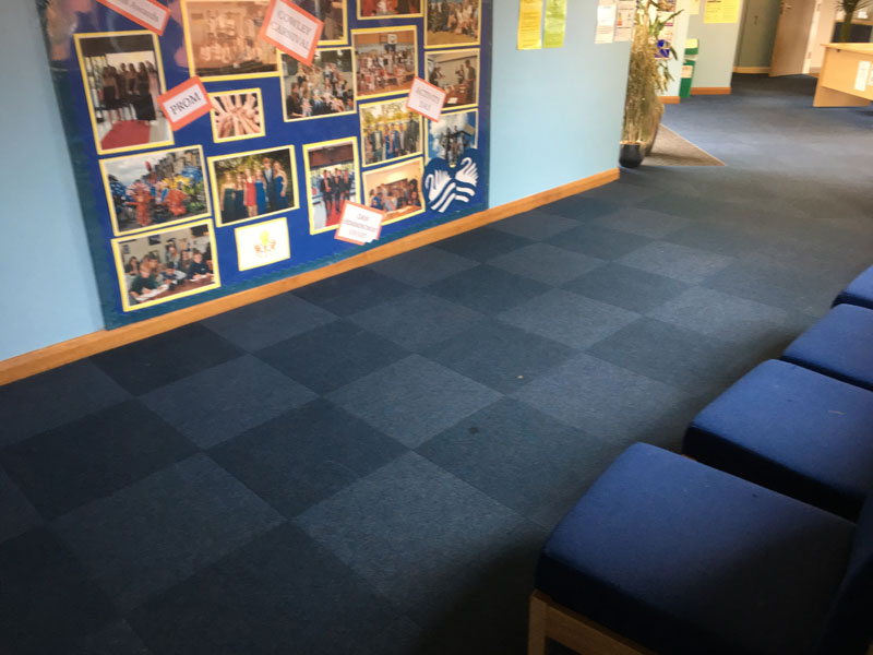 Heckmondwike carpets installed in school