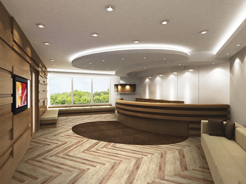 Altro Flooring in hotel reception