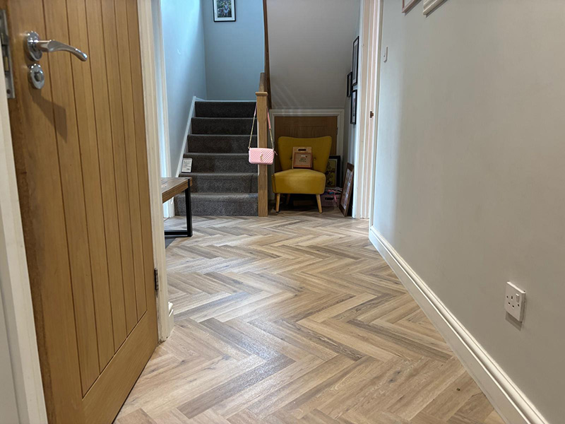 Hall stairs and landing flooring