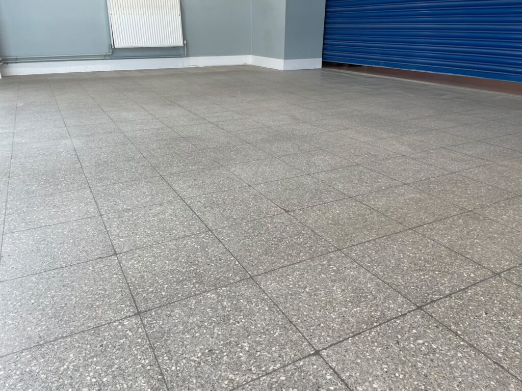Southampton Central Train Station booking hall before flooring transformation.