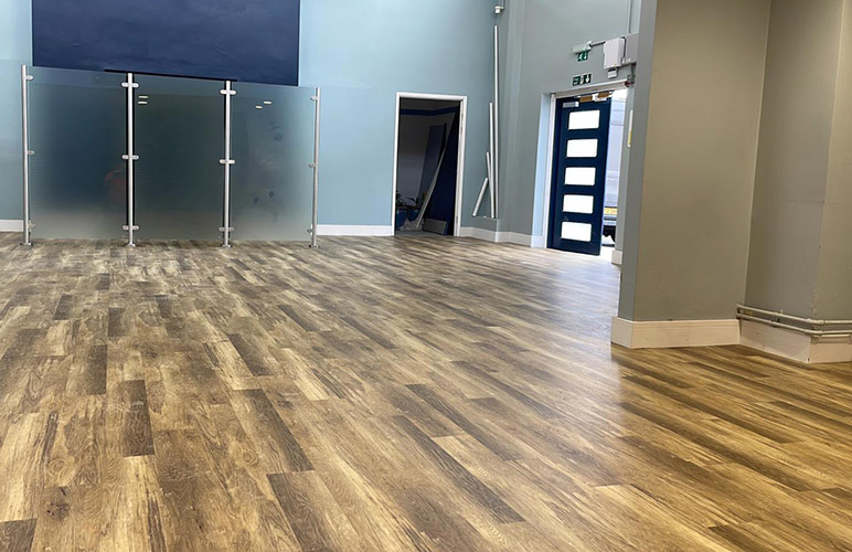 Completed flooring refubishment in Southampton Central Train Station